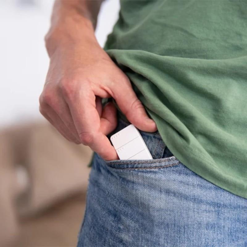 Shelly BLU RC Button 4 Botones Blanco - Interruptor Inteligente - diseño portátil