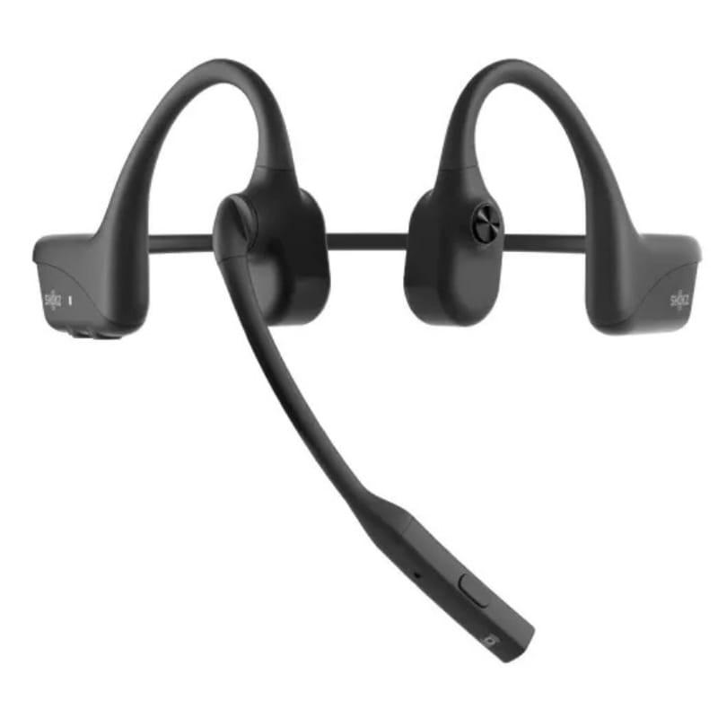 Shokz OpenComm 2 Industrial Noir - Casque à conduction osseuse - vue de face