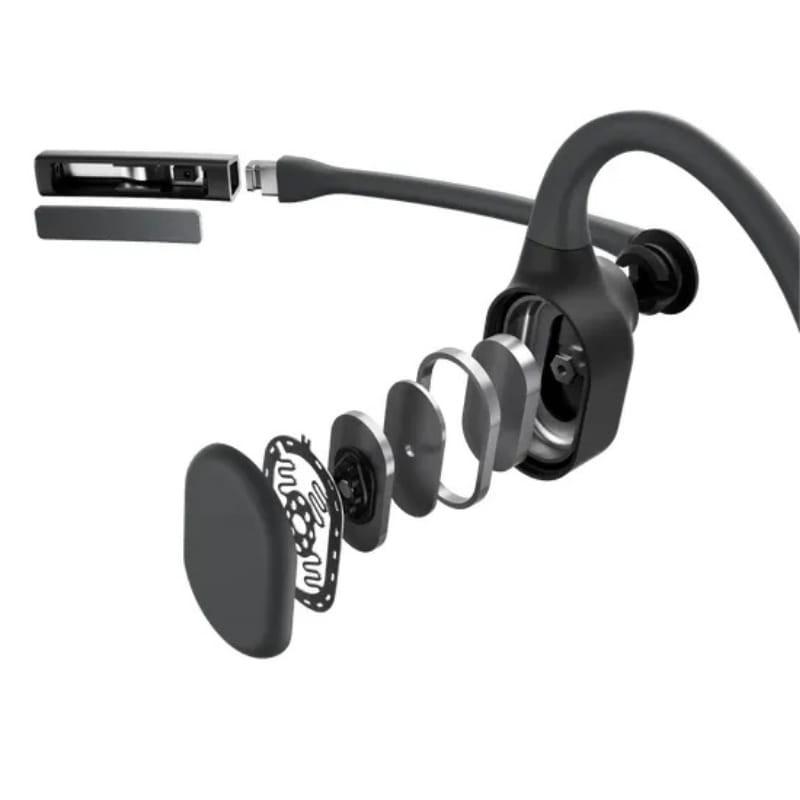 Shokz OpenComm 2 Industrial Noir - Casque à conduction osseuse - structure du casque
