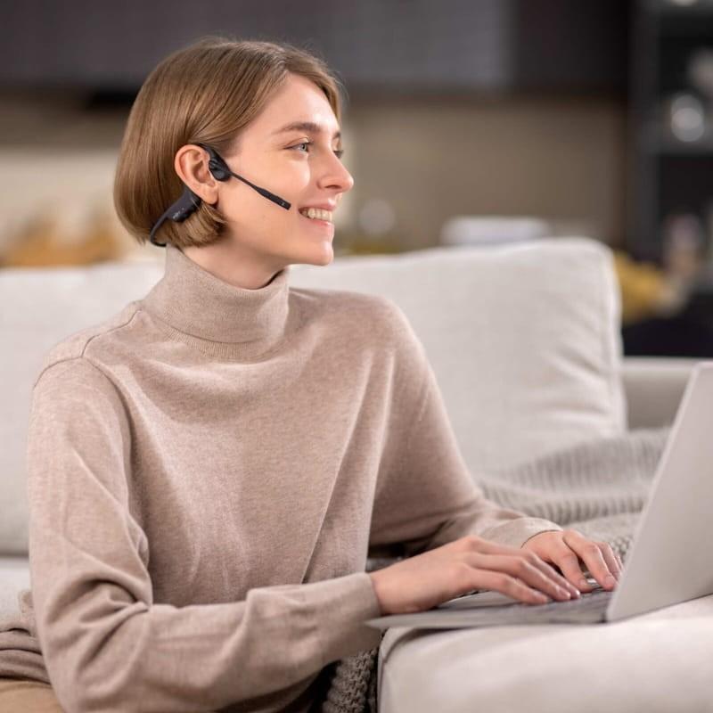 Shokz OpenComm 2 UC USB-A Negro - Auriculares de Conducción Ósea - diseño open-ear