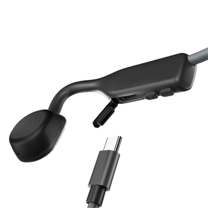 Shokz OpenMove Gris - Auriculares de Conducción Ósea - puerto de carga
