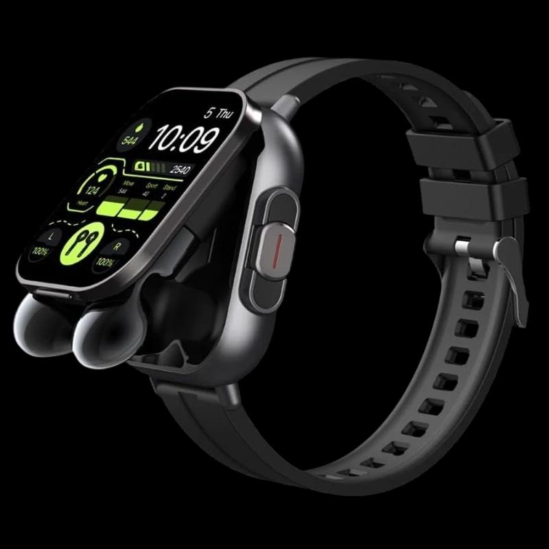 D8 Preto com Bracelete de Silicone e Auriculares