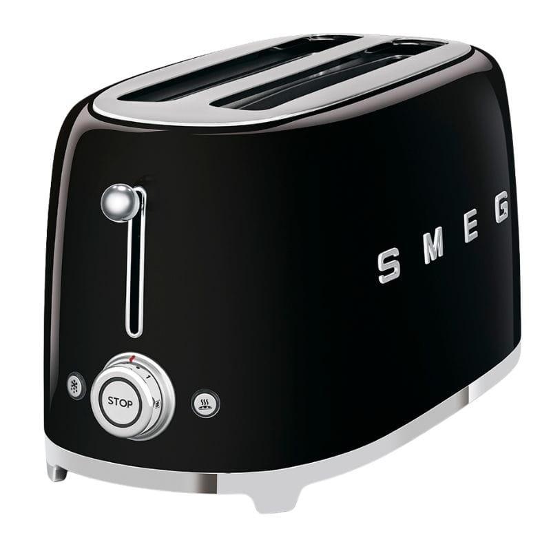 Tostadora Smeg TSF02BLEU 4 rebanadas 1500 W Negro