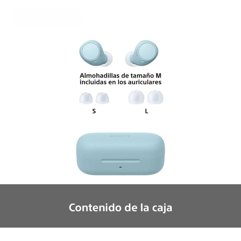Sony WFC510 TWS Azul - Auscultadores Bluetooth - conteúdo da caixa