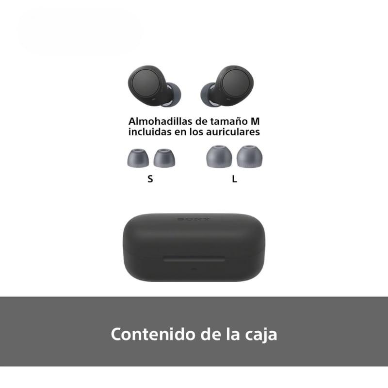 Sony WFC510 TWS Negro - Auriculares Bluetooth - contenido de la caja