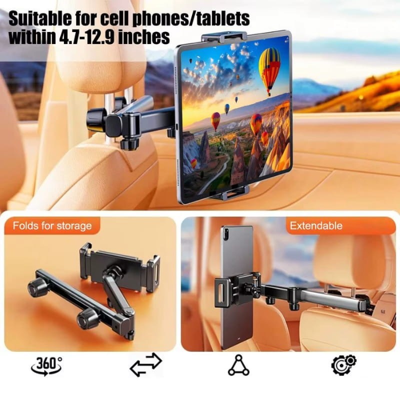 Soporte de Tablet Plegable para Coche - funciones principales