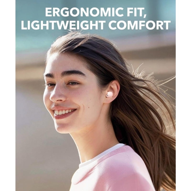 Soundcore A30i ANC Blanc - conception légère