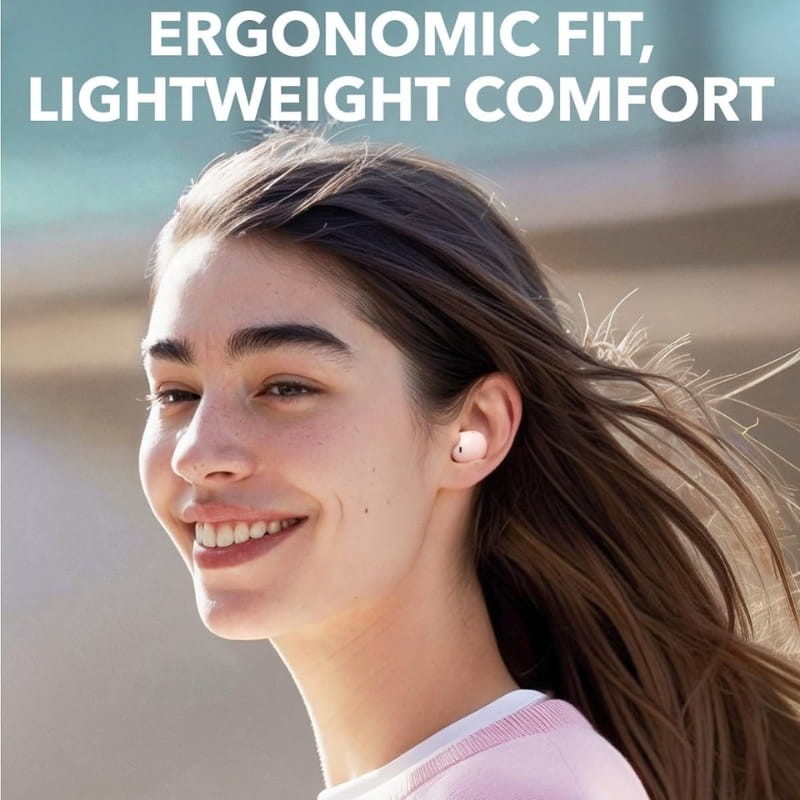 Soundcore A30i ANC Rose - conception confortable