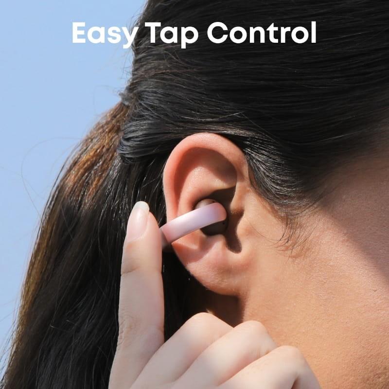 Soundcore AeroClip Rosa - control táctil