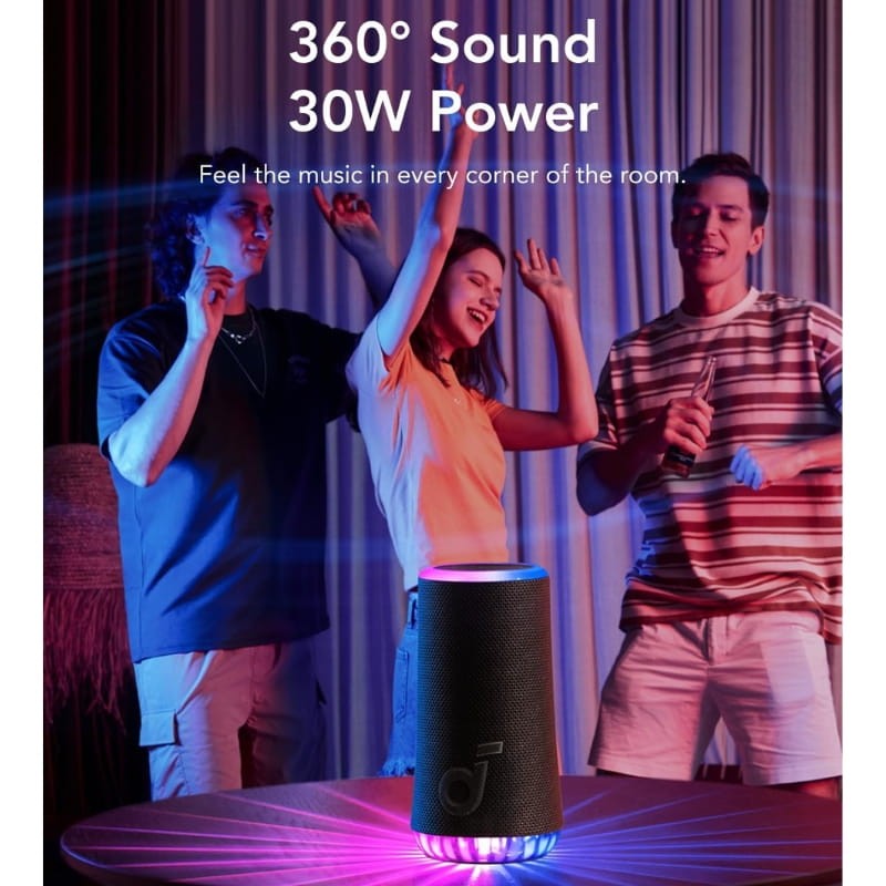 Soundcore Glow 30W RGB - sonido 360°