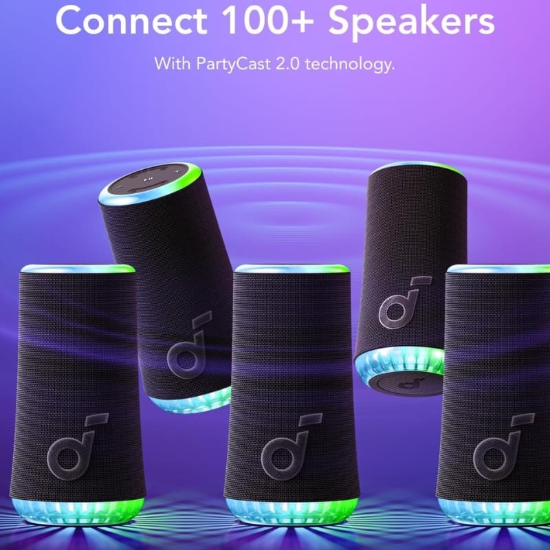 Soundcore Glow 30W RGB - tecnología PartyCast 2.0