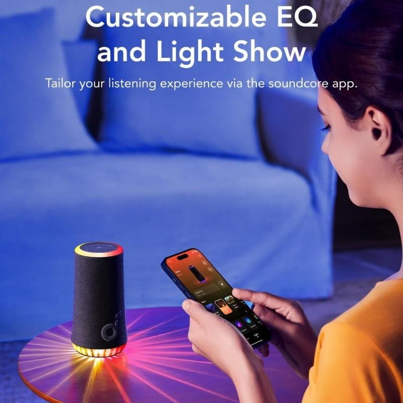 Soundcore Glow 30W RGB - ecualizador y ajuste de luces