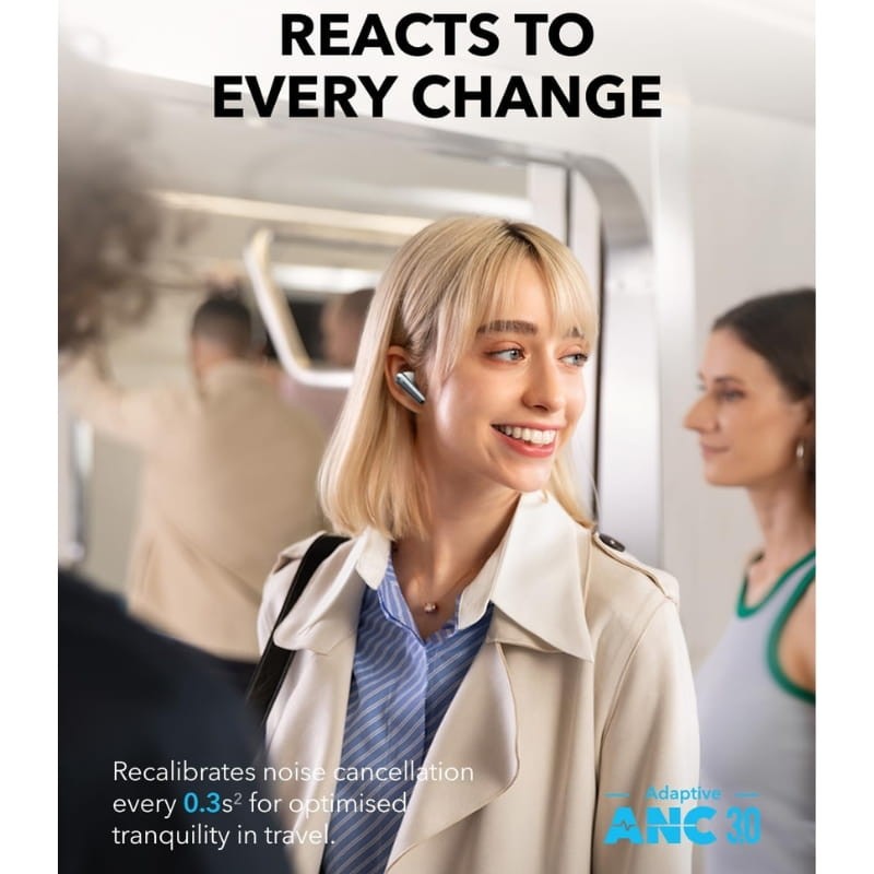Soundcore Liberty 4 Pro Blanco - cancelación de ruido adaptativa