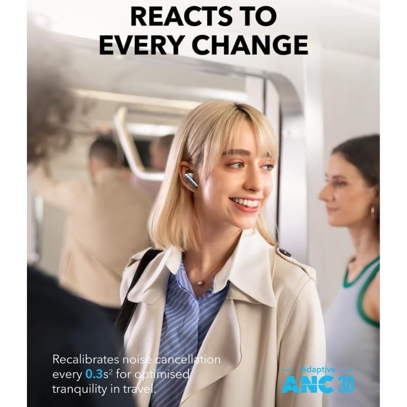 Soundcore Liberty 4 Pro Blanco - cancelación de ruido adaptativa