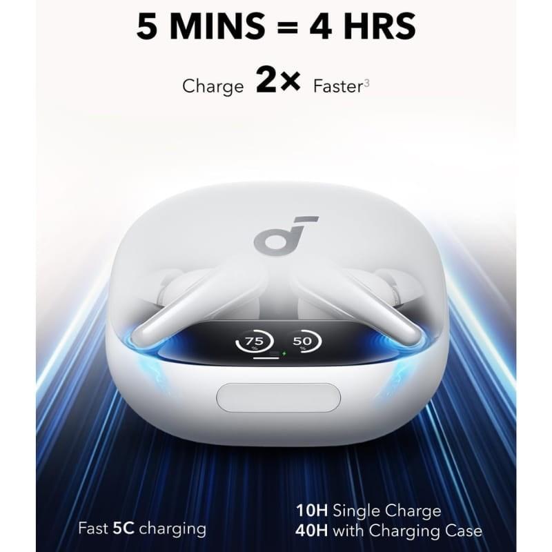 Soundcore Liberty 4 Pro Blanco - carga rápida