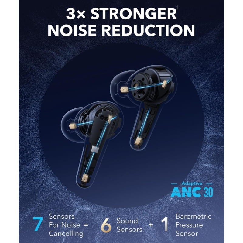 Soundcore Liberty 4 Pro ANC Preto - 7 sensores integrados