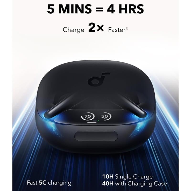 Soundcore Liberty 4 Pro ANC Preto - função de carregamento rápido
