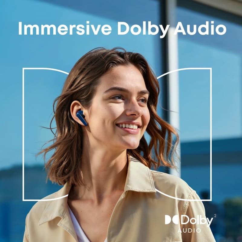 Soundcore Liberty 5 ANC Azul - tecnologia Dolby Audio