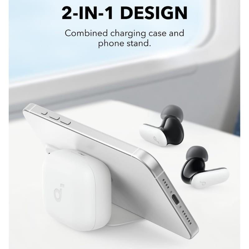 Soundcore P30i ANC Blanc - étui avec support pour téléphones portables