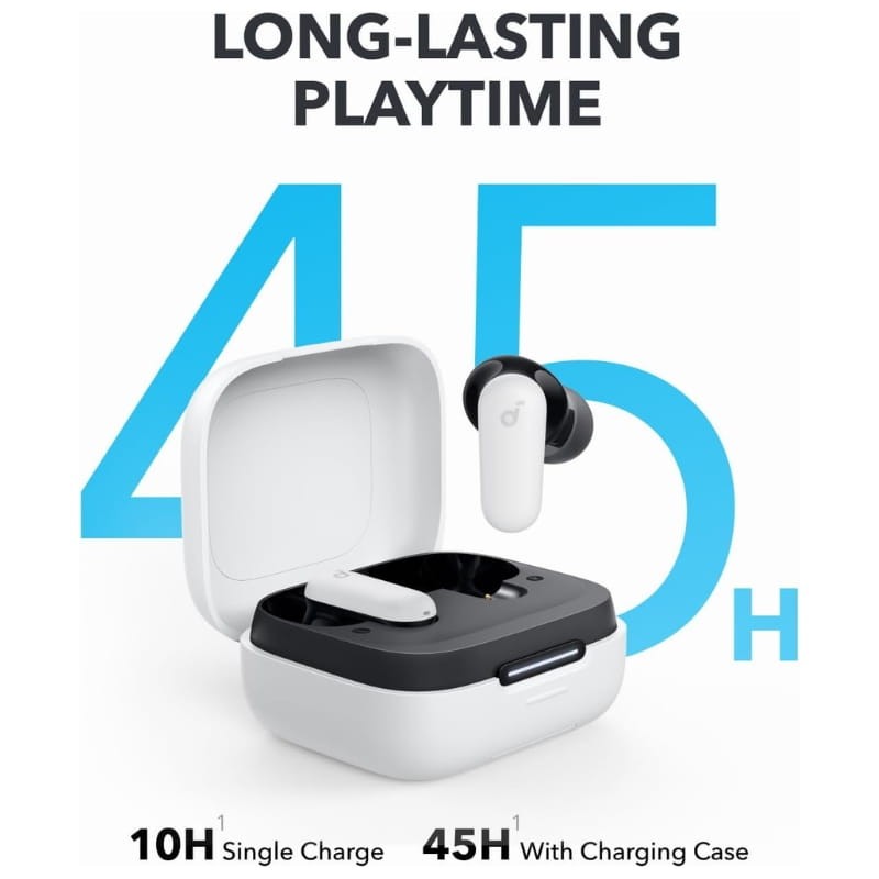 Soundcore P30i ANC Blanc - autonomie de la batterie