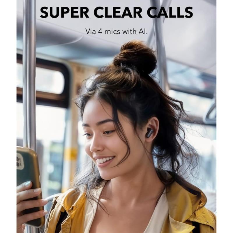 Soundcore P30i ANC Noir - système de microphone