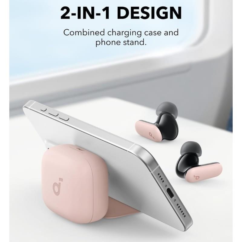 Soundcore P30i ANC Rose - étui avec support pour téléphone portable