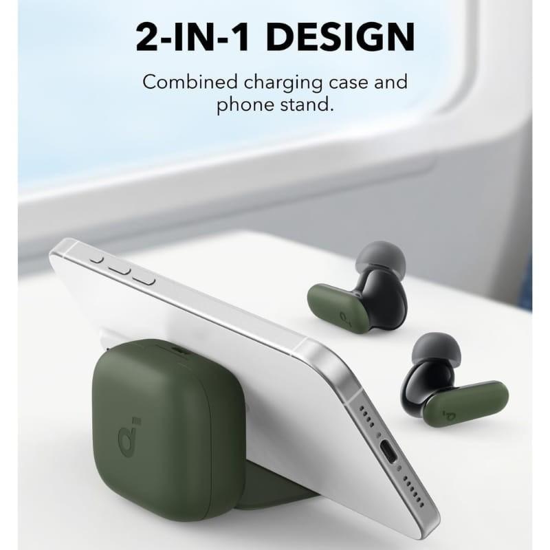 Soundcore P30i ANC Vert - étui avec support pour téléphone portable