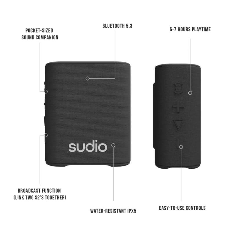 Sudio S2 Negro - Altavoz Bluetooth - características
