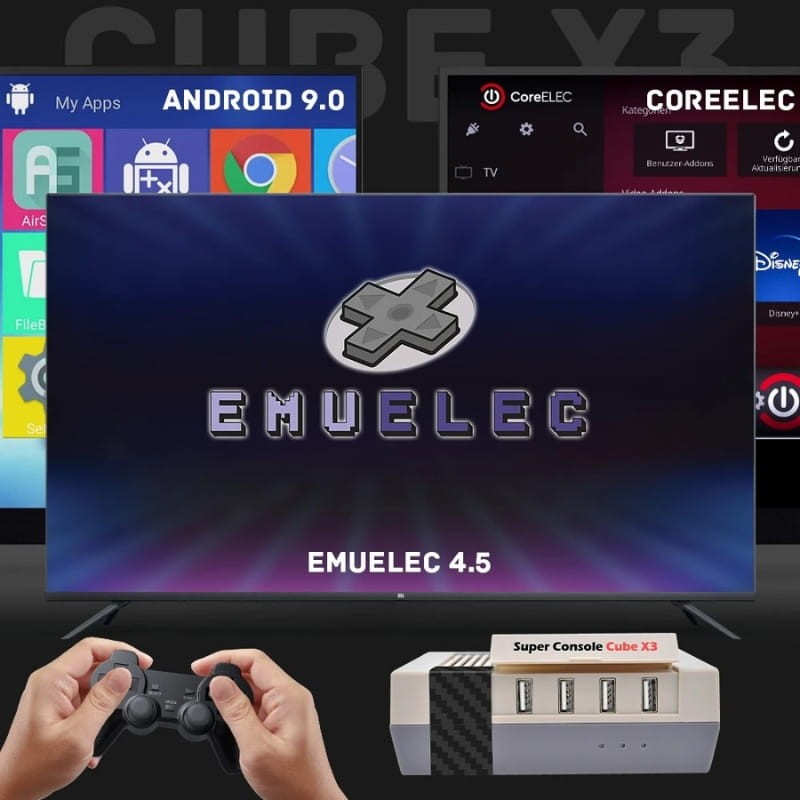 Super Console Cube X3 4Go/32Go Triple OS - systèmes intégrés