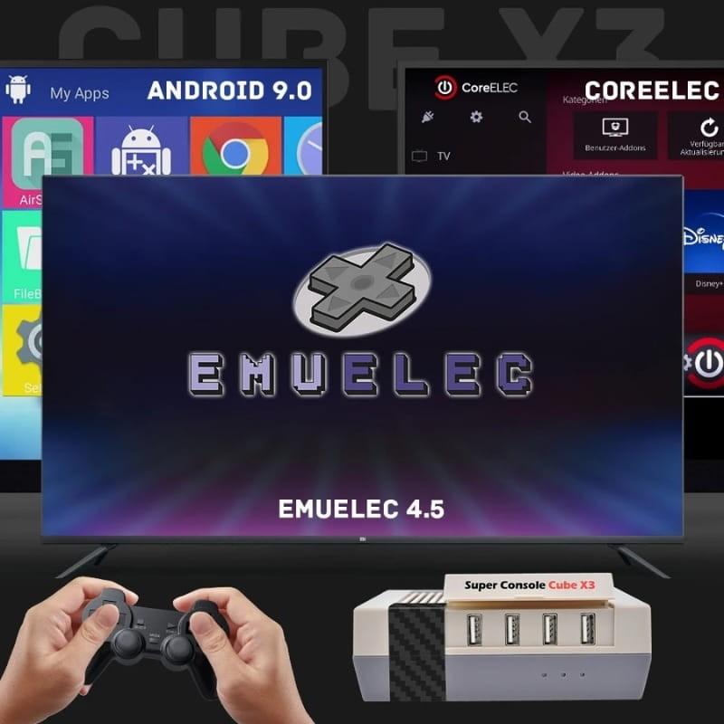 Super Console Cube X3 4Go/32Go Triple OS - systèmes intégrés