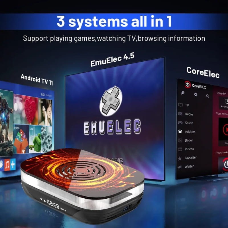 Super Console X4 Plus 4Go/32Go Triple OS - systèmes intégrés