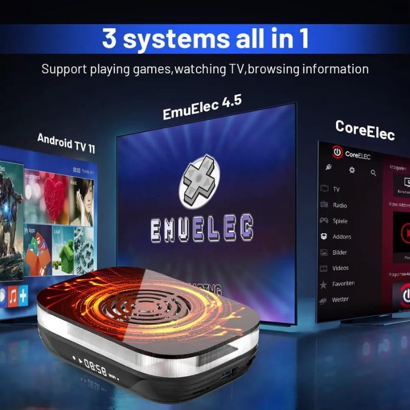 Super Console X4 Plus 4Go/32Go Triple OS - systèmes intégrés