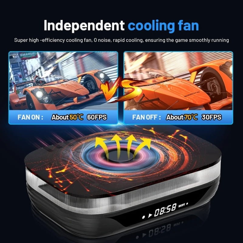 Super Console X4 Plus 4Go/32Go Triple OS - système de ventilation