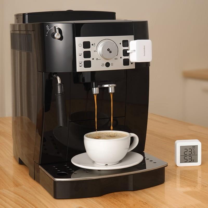 SwitchBot S1 Blanco - Interruptor Inteligente - colocación en cafetera
