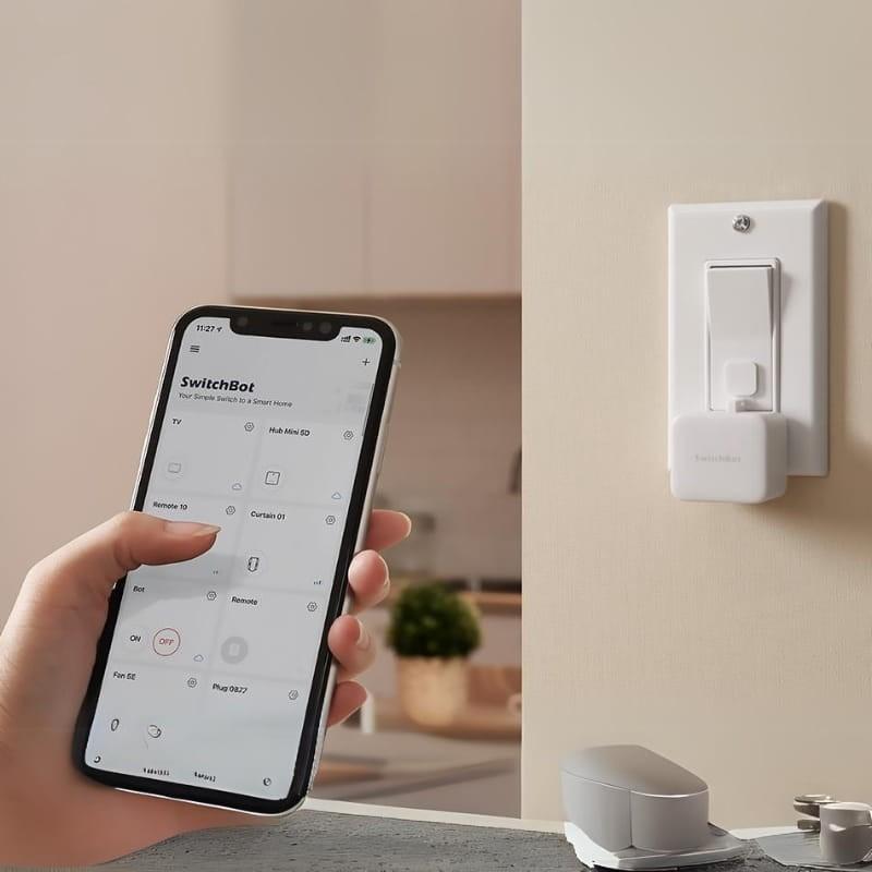 SwitchBot S1 Blanco - Interruptor Inteligente- aplicación compatible