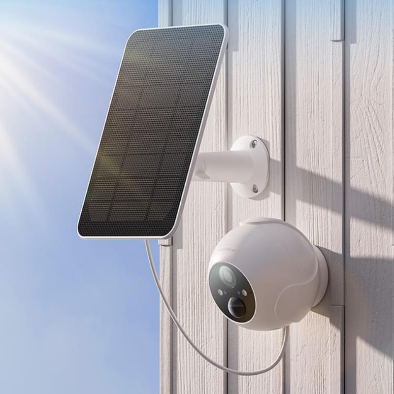 SwitchBot Solar Panel for Outdoor Spotlight Cam Blanc - Panneau solaire pour caméras de surveillance - chargement solaire