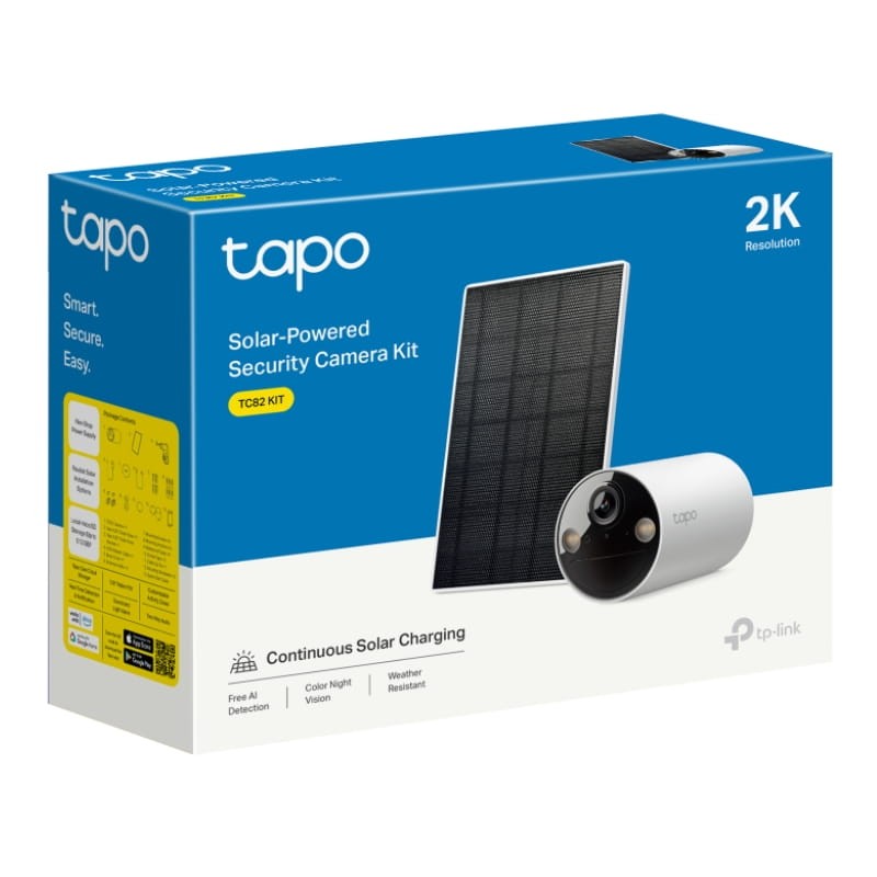 TP-Link TC82 KIT 3 MP/2K IP65 WiFi Solaire - l'emballage