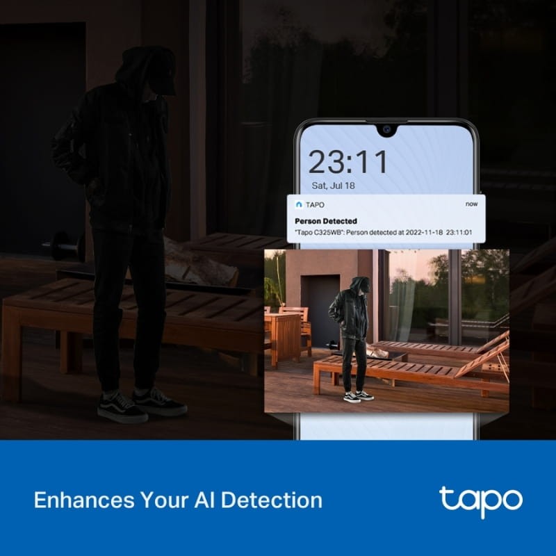 TP-Link Tapo C325WB 2K QHD IP66 WiFi - detección inteligente