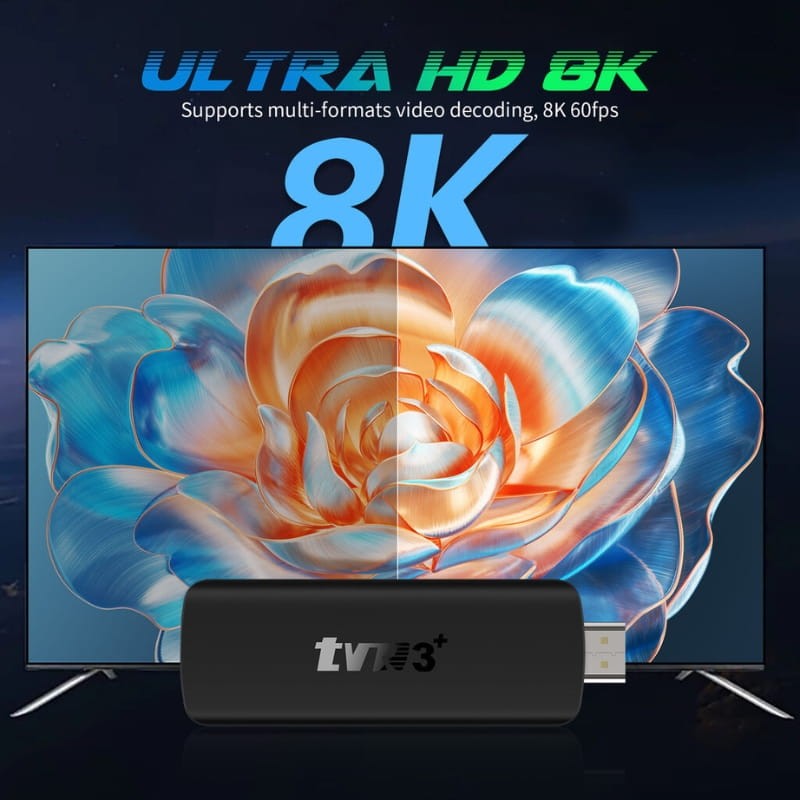 TVR3+ RK3518 2Go/16Go Android 14 - Résolution 8K