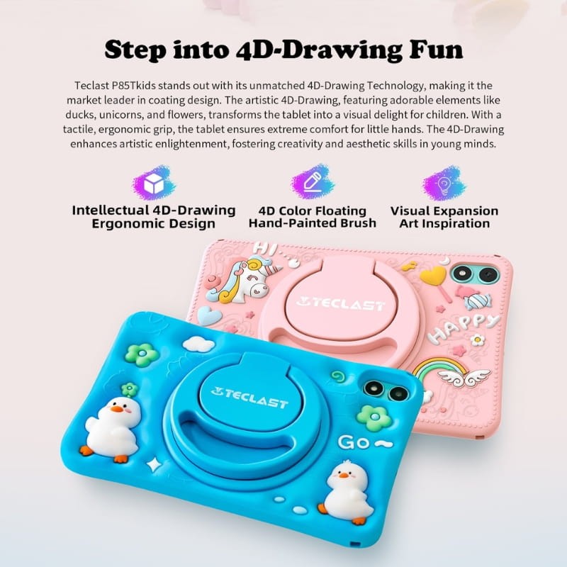 Teclast P85T Kids 8 4GB/64GB WiFi Azul - dibujo 4D