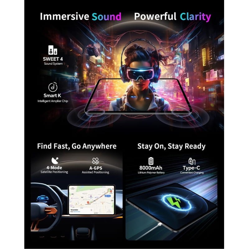 Teclast T65 13,4 Pulgadas 8GB/128GB WiFi + 4G Gris - funciones adicionales