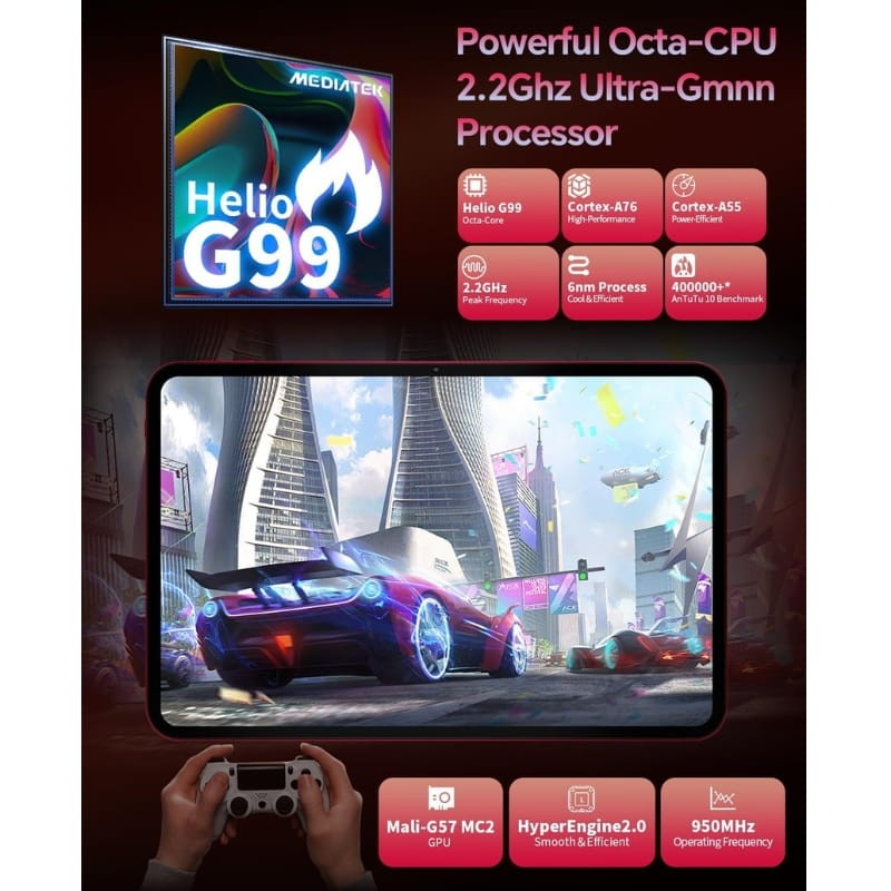 Teclast T65 Plus 13,4 polegadas 8GB/256GB WiFi + 4G Vermelho - processador incorporado