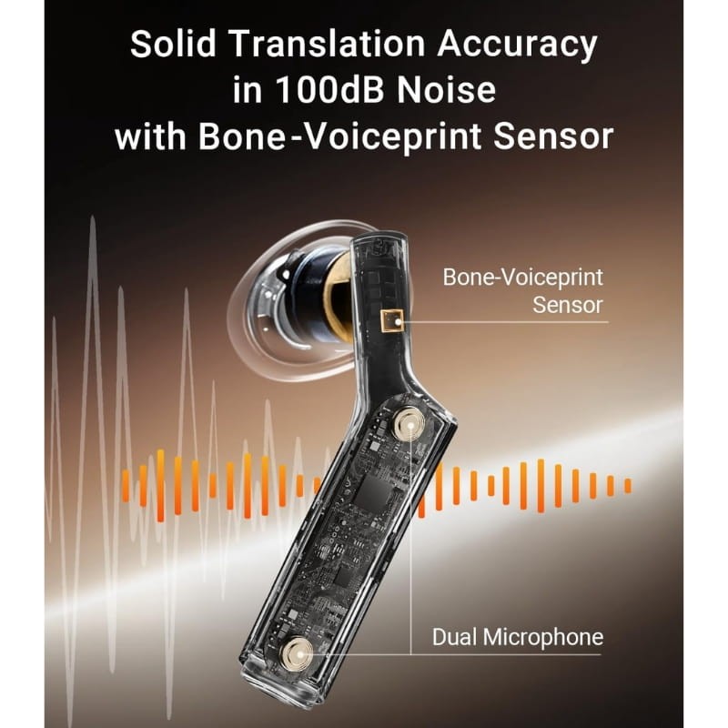 Timekettle W4 IA Azul - sistema de microfone