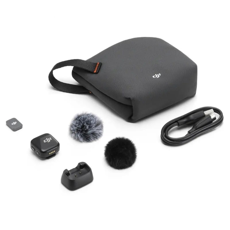 Transmisor DJI Mic Mini - contenido de la caja