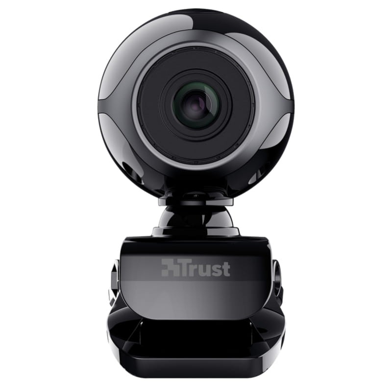 Trust Exis Webcam 0,3 MP com Microfone Preto - vista frontal