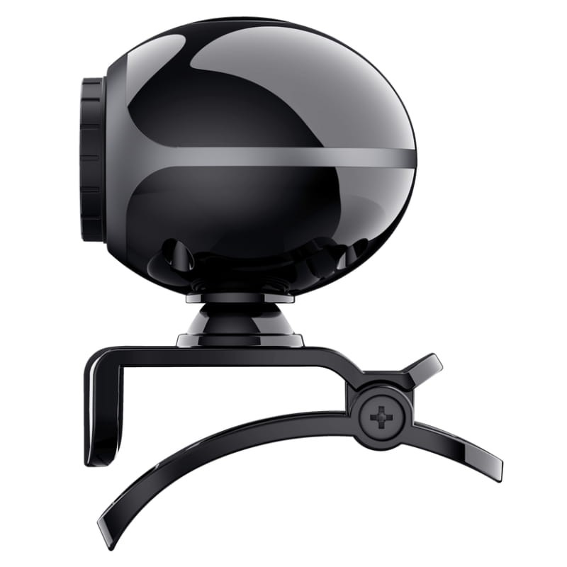 Trust Exis Webcam 0,3 MP com Microfone Preto - vista lateral