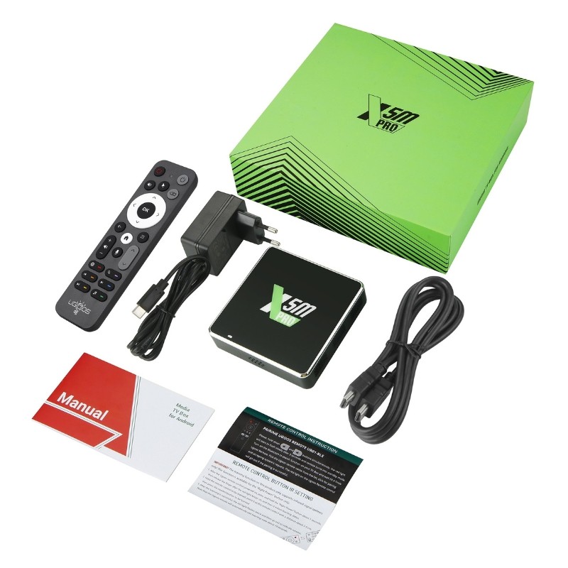 Ugoos X5M Pro 4GB/32GB Android 14 - conteúdo da caixa