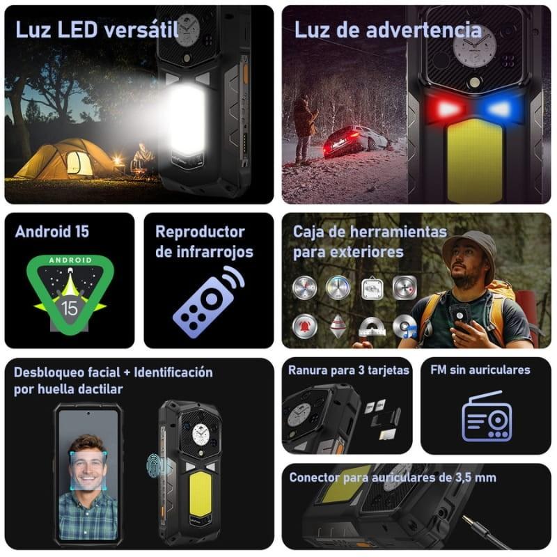 Ulefone Armor 29 Pro 5G Dual SIM 16GB/512GB Preto - aspectos salientes