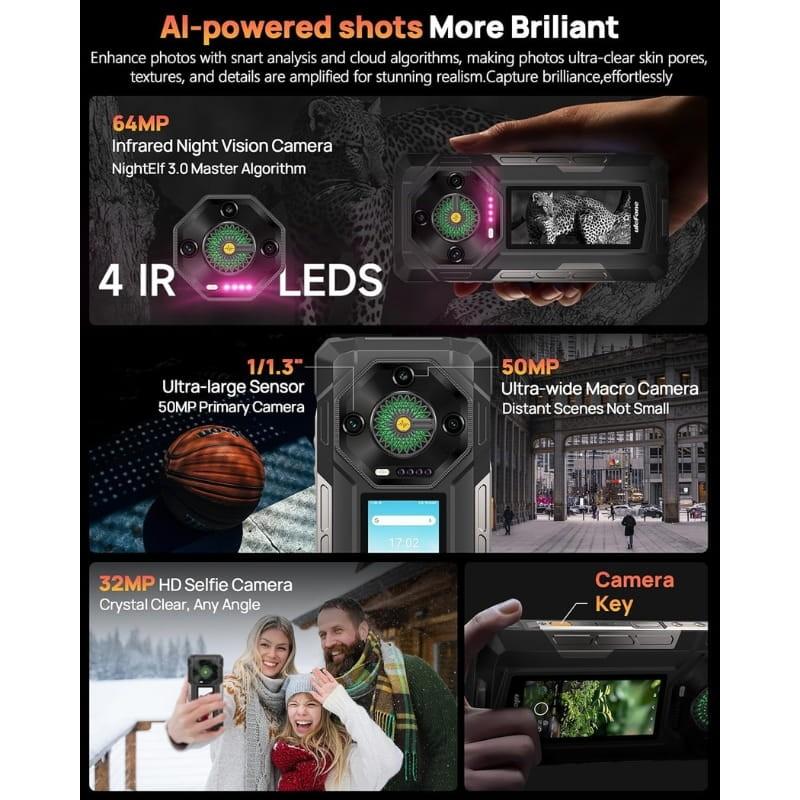 Ulefone Armor 33 Pro 5G 16GB/512GB Rugged - sistema de cámaras