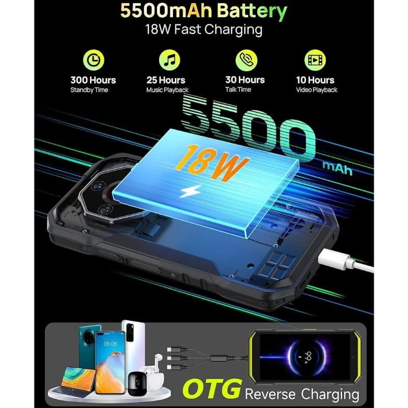 Ulefone Armor X32 Pro 5G 8GB/256GB Naranja Rugged - capacidad de la batería